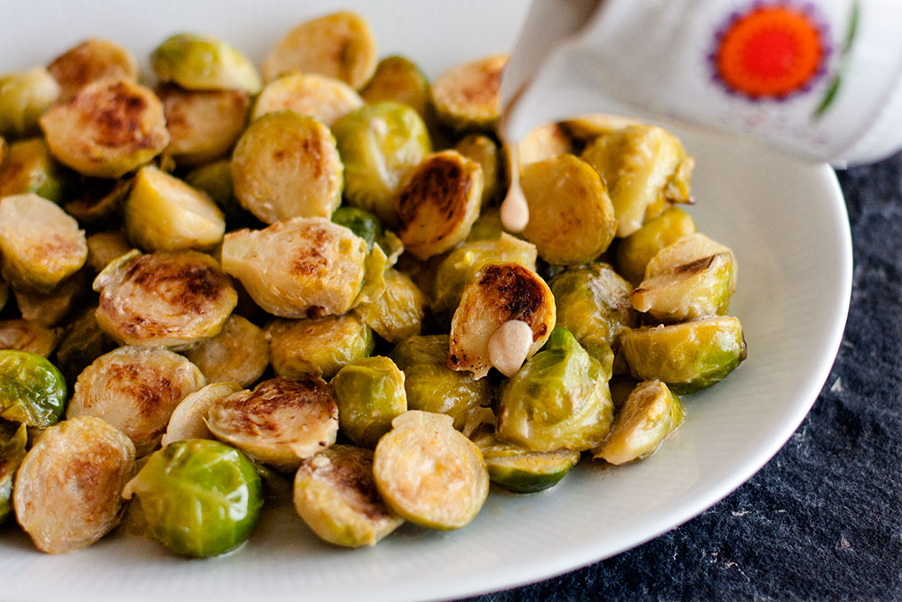 Creamy Braised Brussels Sprouts