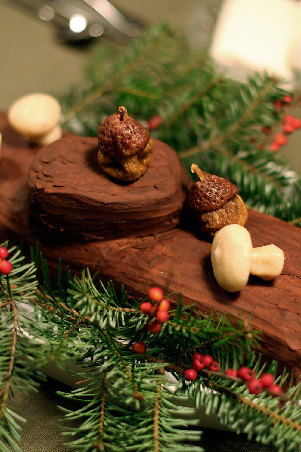 Chocolate Chestnut Buche de Noel