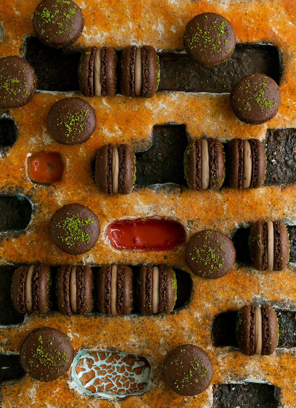 Cocoa & Chestnut Macarons