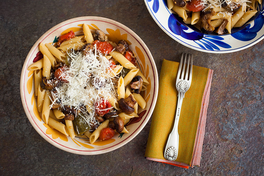 Penne with Roasted Vegetables