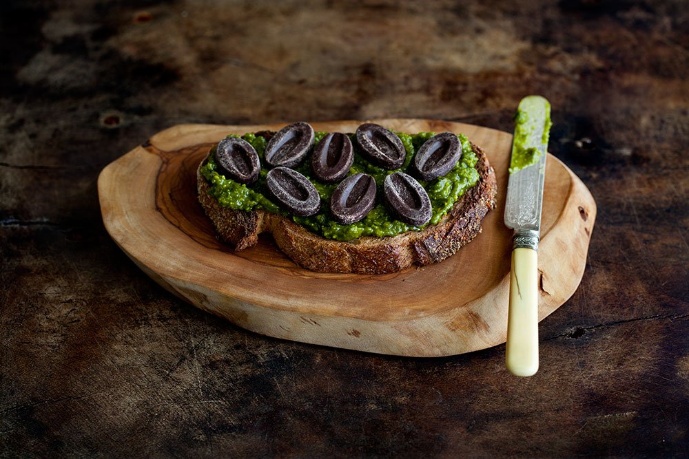 Pistachio Cream, Bittersweet Chocolate & Fleur de Sel Tartine 2