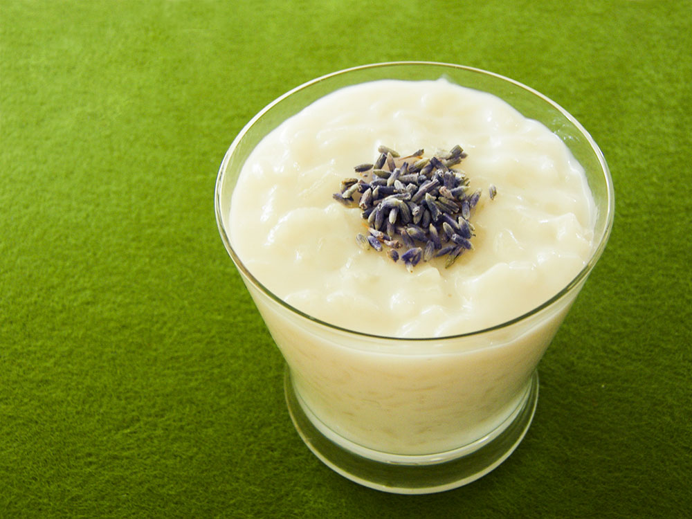 Lavender Rice Pudding