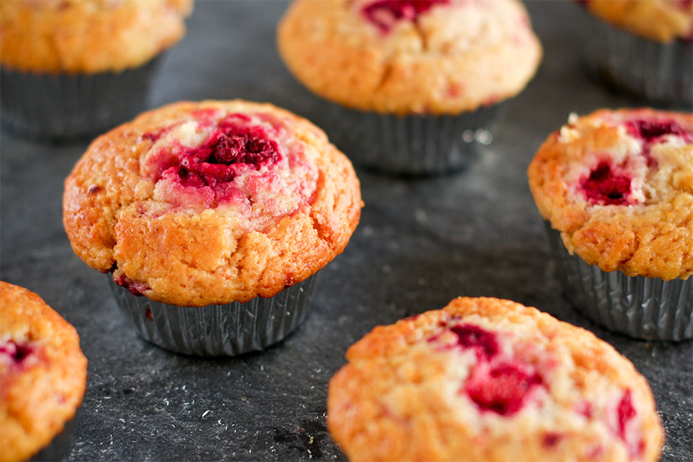 Raspberry and Lemon Muffins 2