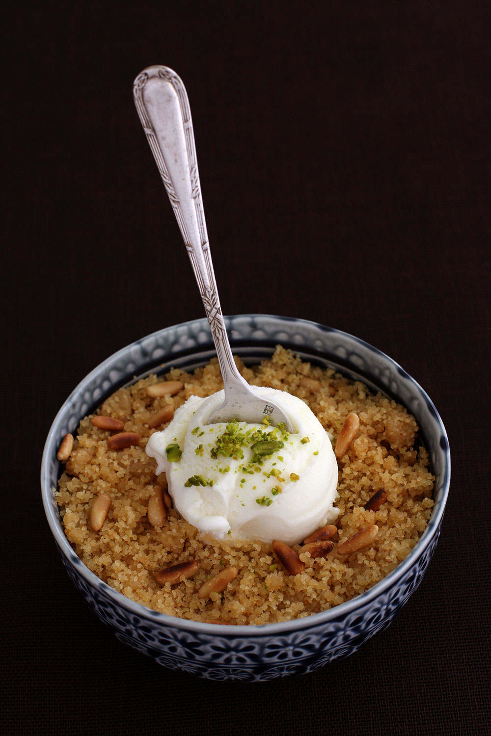 Semolina Halva with Maras Ice Cream