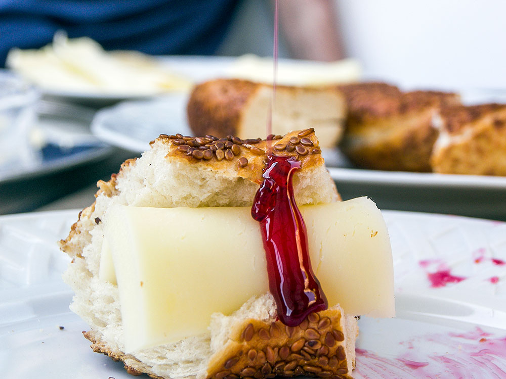 Simit and Sour Cherry Jam