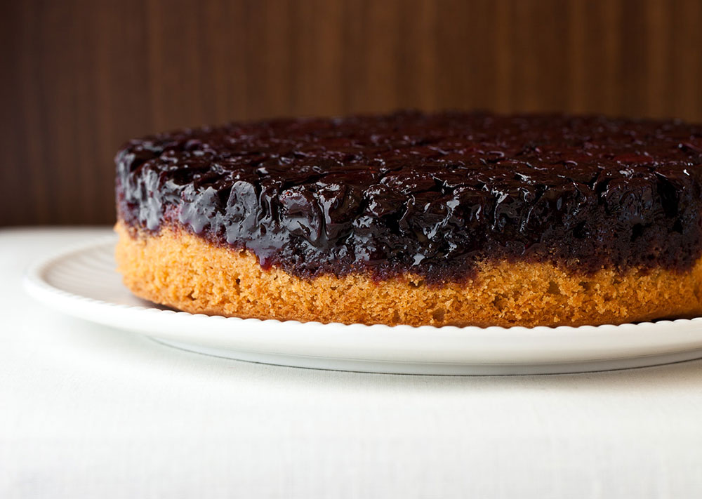 Sour Cherry & Almond Upside-Down Cake From The Artful Baker