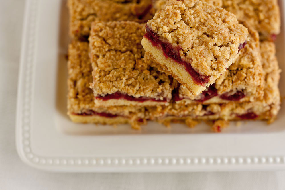 Sour Cherry Crumb Bars